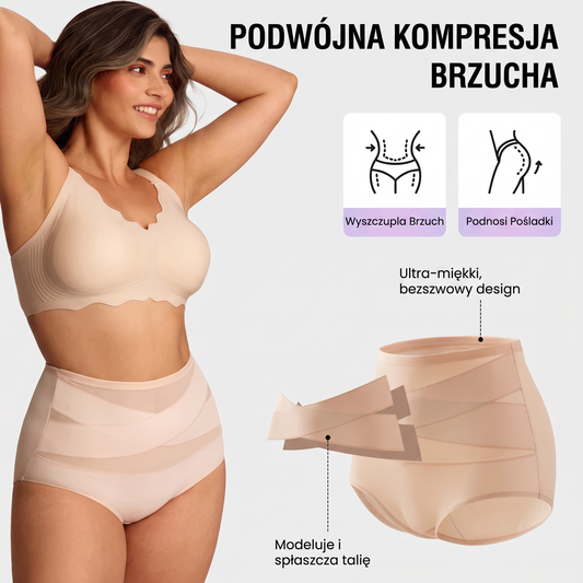 Femilllie bielizna modelująca z wysokim stanem