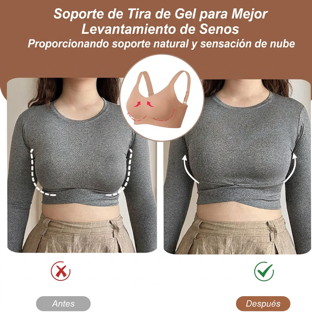 Feminella Bra – Comodidad Nube, Soporte Sin Aros